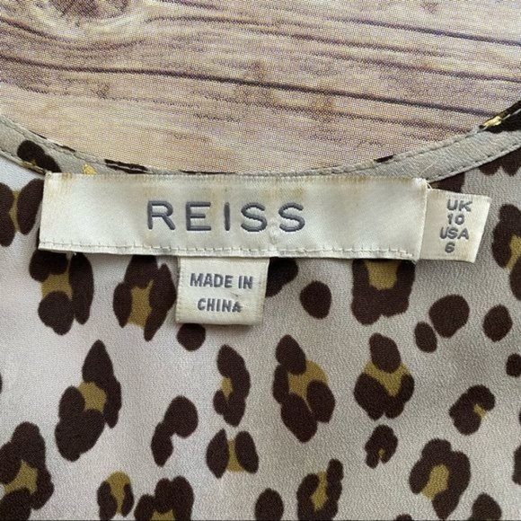 Reiss Animal Print Sleeveless Tank Blouse - Picture 6 of 9